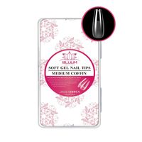 Tips Soft Gel Profesional 120 Unidades Medium Coffin…