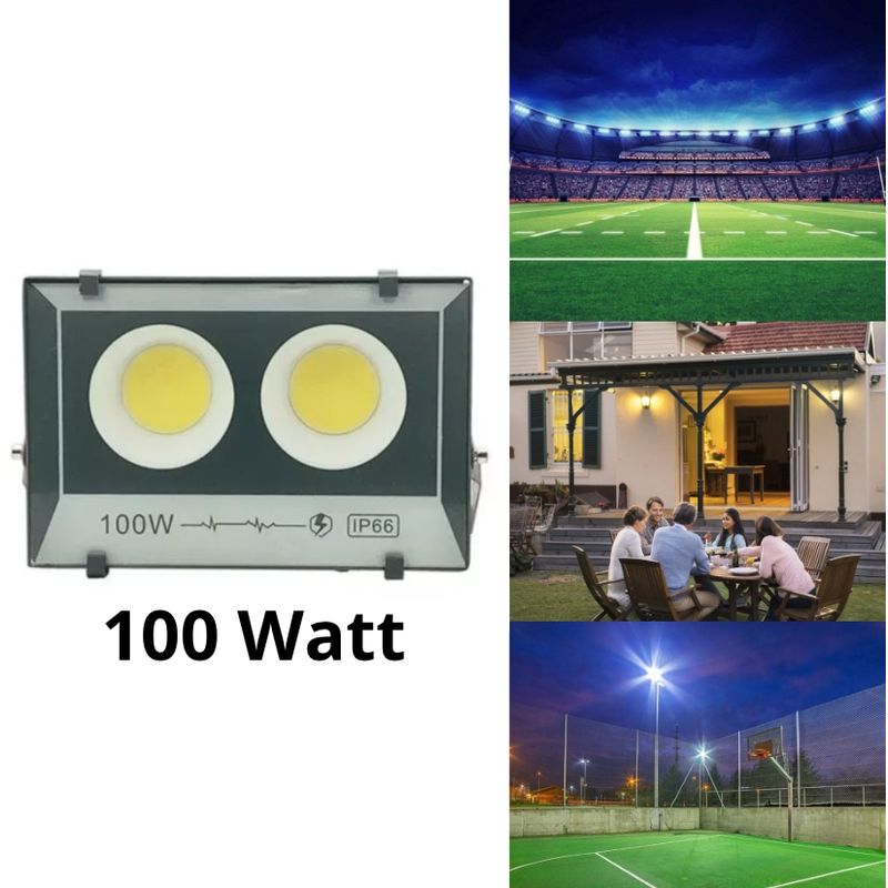 GENERICO - Foco Proyector Led 100 Watt Luz Fría Potente 220v