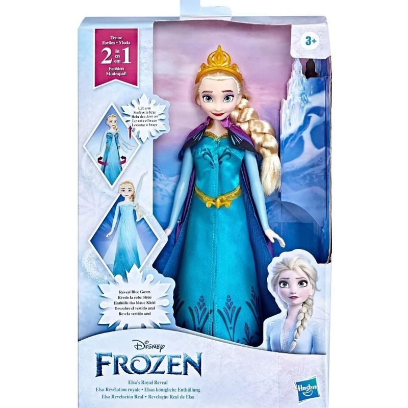 HASBRO - Frozen 2 Elsa Royal Reveal 2 Vestidos En 1
