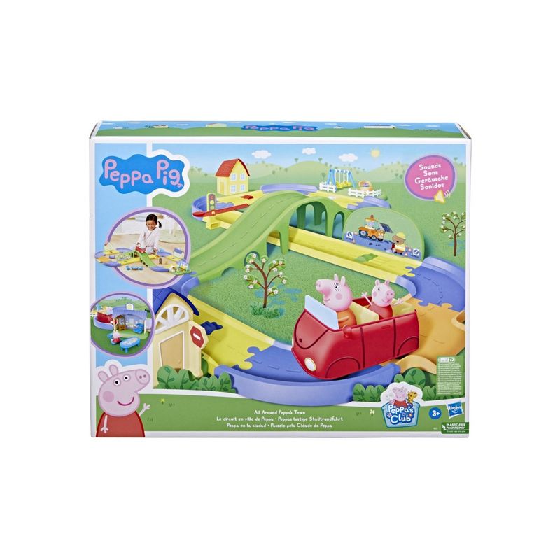 HASBRO - Set Peppa Pig En La Ciudad 35 Sonidos Y Auto