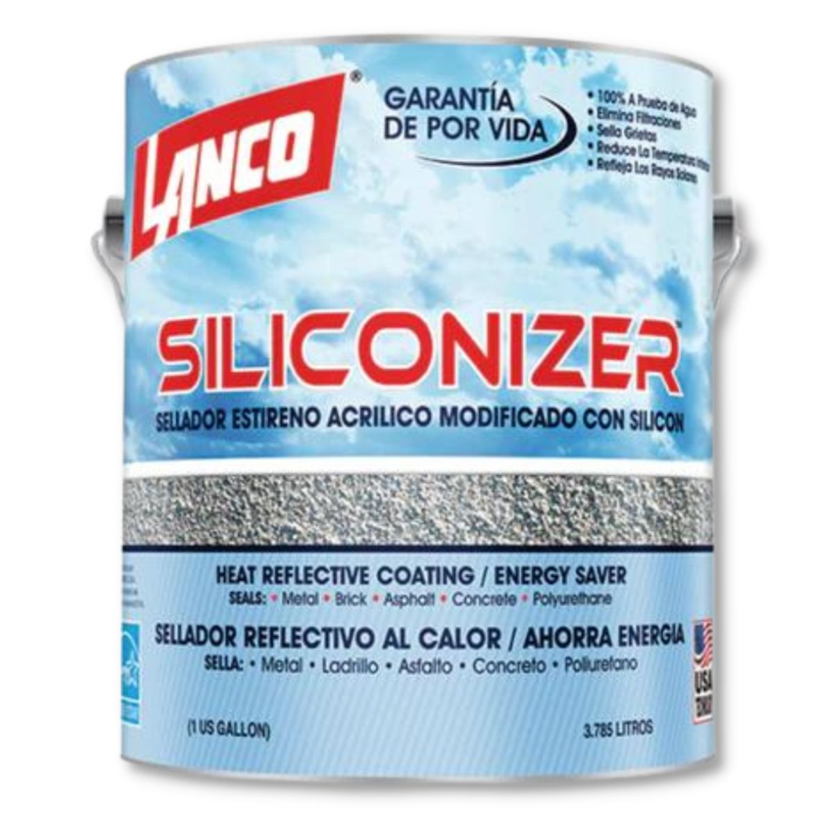 LANCO - Lanco Sellador De Techos Siliconizer Negro 1gl