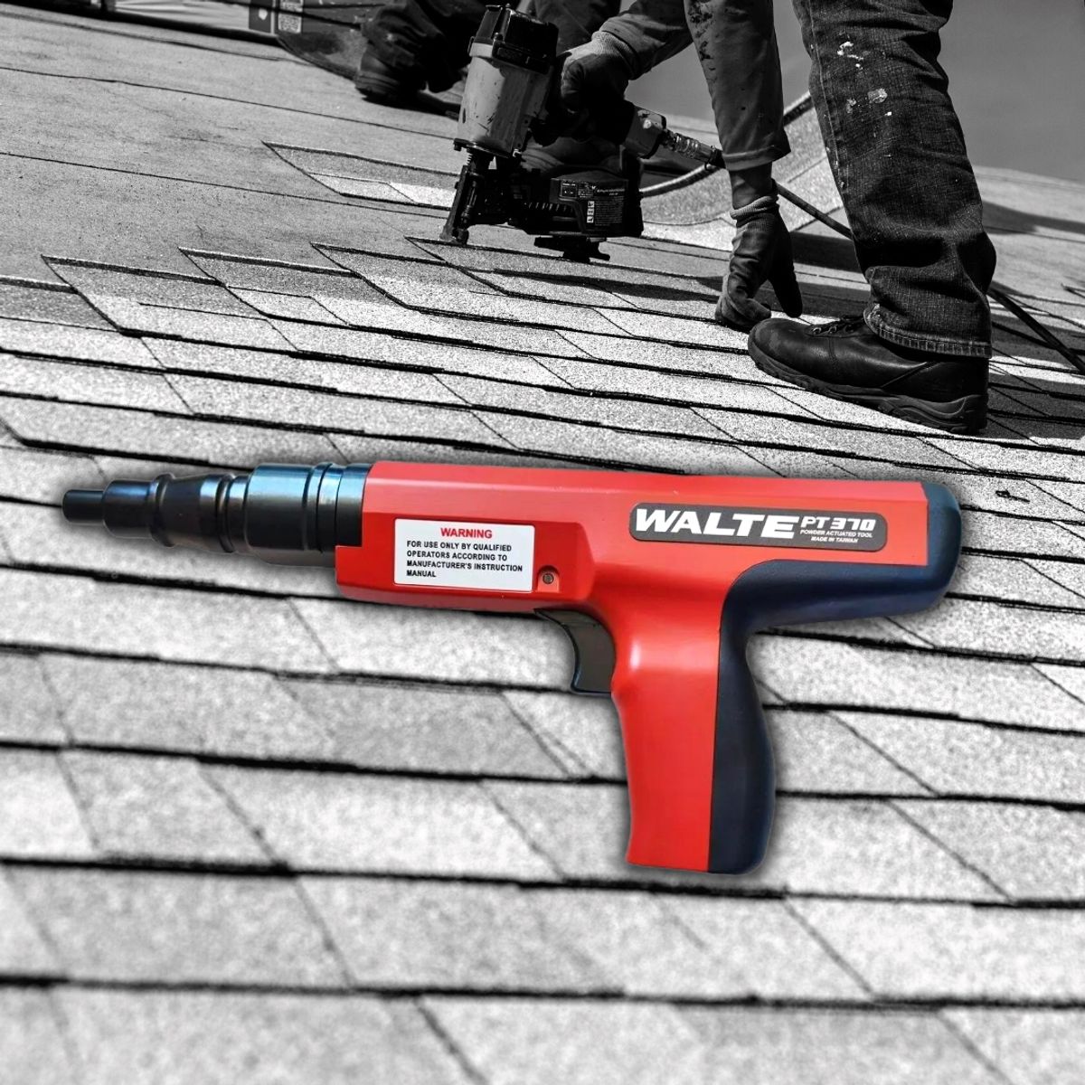 WALTE - Pistola De Impacto Clavo Hilti Calibre 27 Walte Pt-370