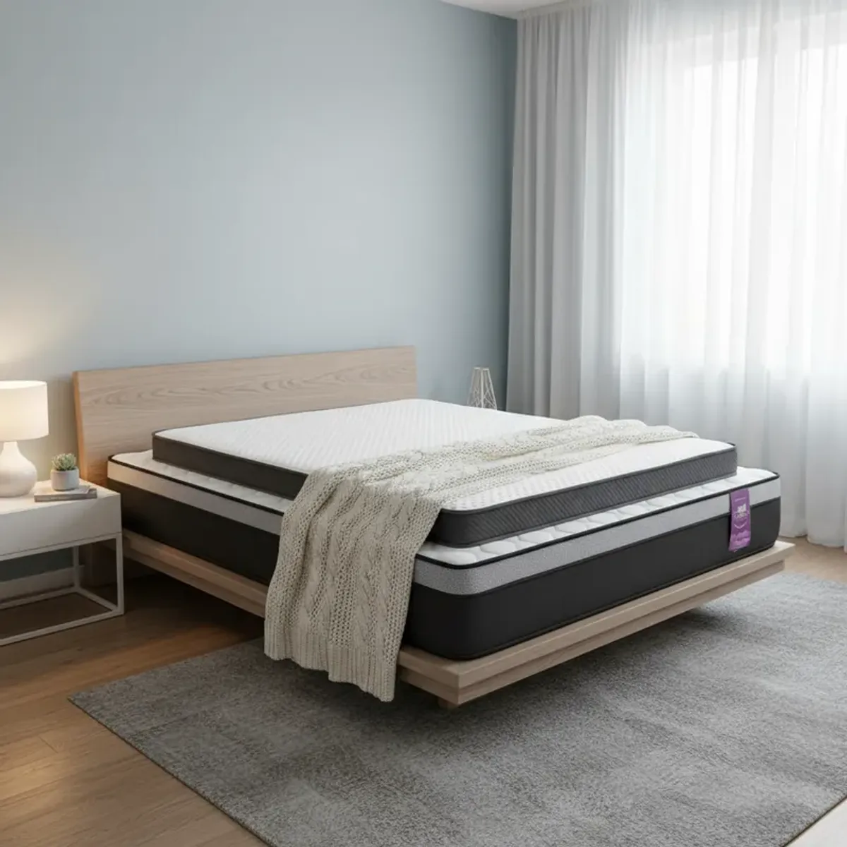 FLOBAL - Topper White 2 Plazas 150x190x7cm