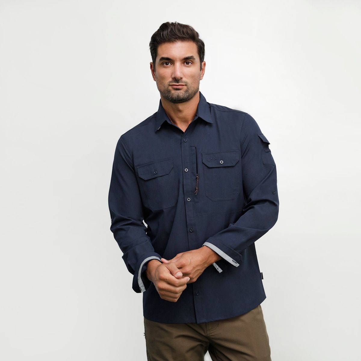 PANAMA JACK - Camisa Hombre técnica Azul Panama Jack