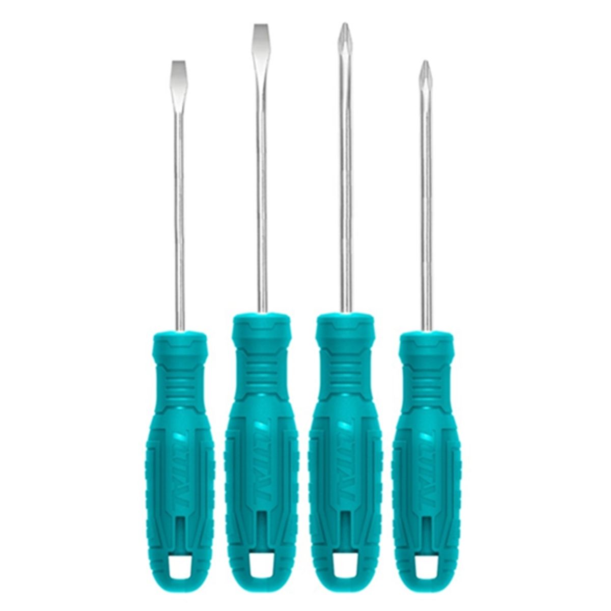 TOTAL TOOLS - Kit Juego Destornilladores 4 Piezas Total Thtdc250401
