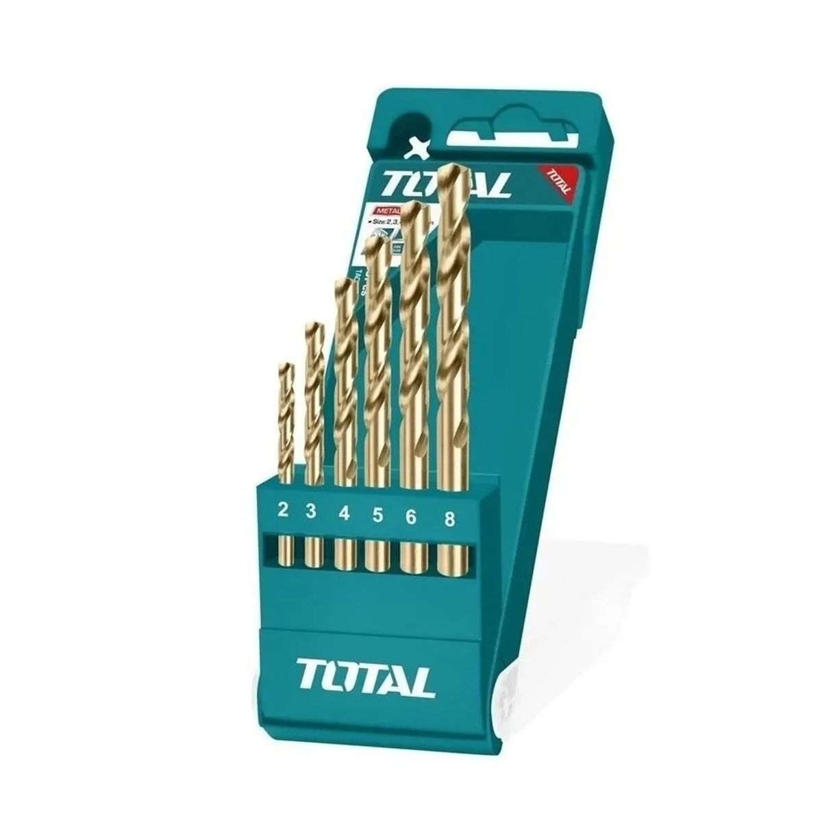 TOTAL TOOLS - Juego Brocas Para Metal 6 Piezas