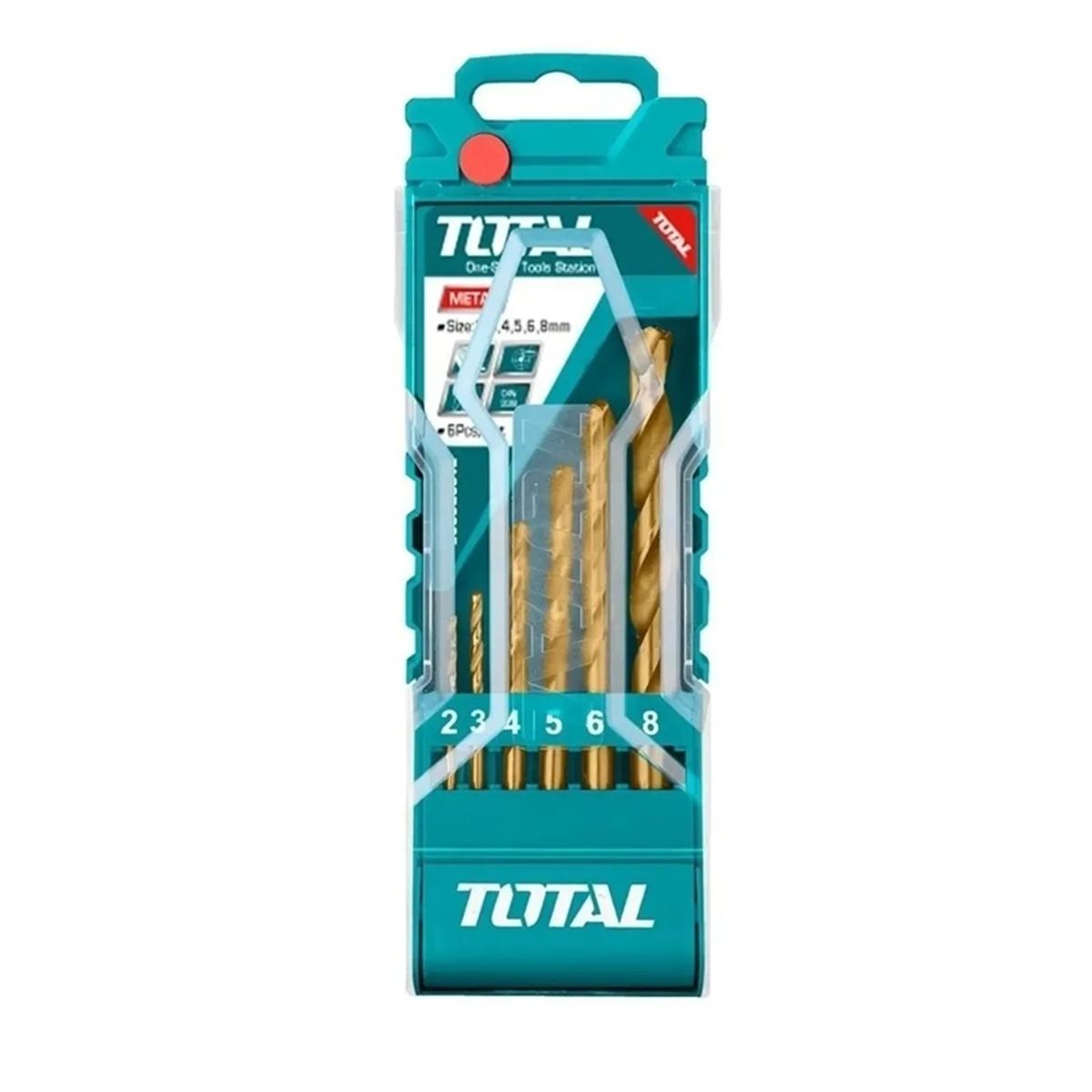 TOTAL TOOLS - Juego Brocas Para Metal 6 Piezas