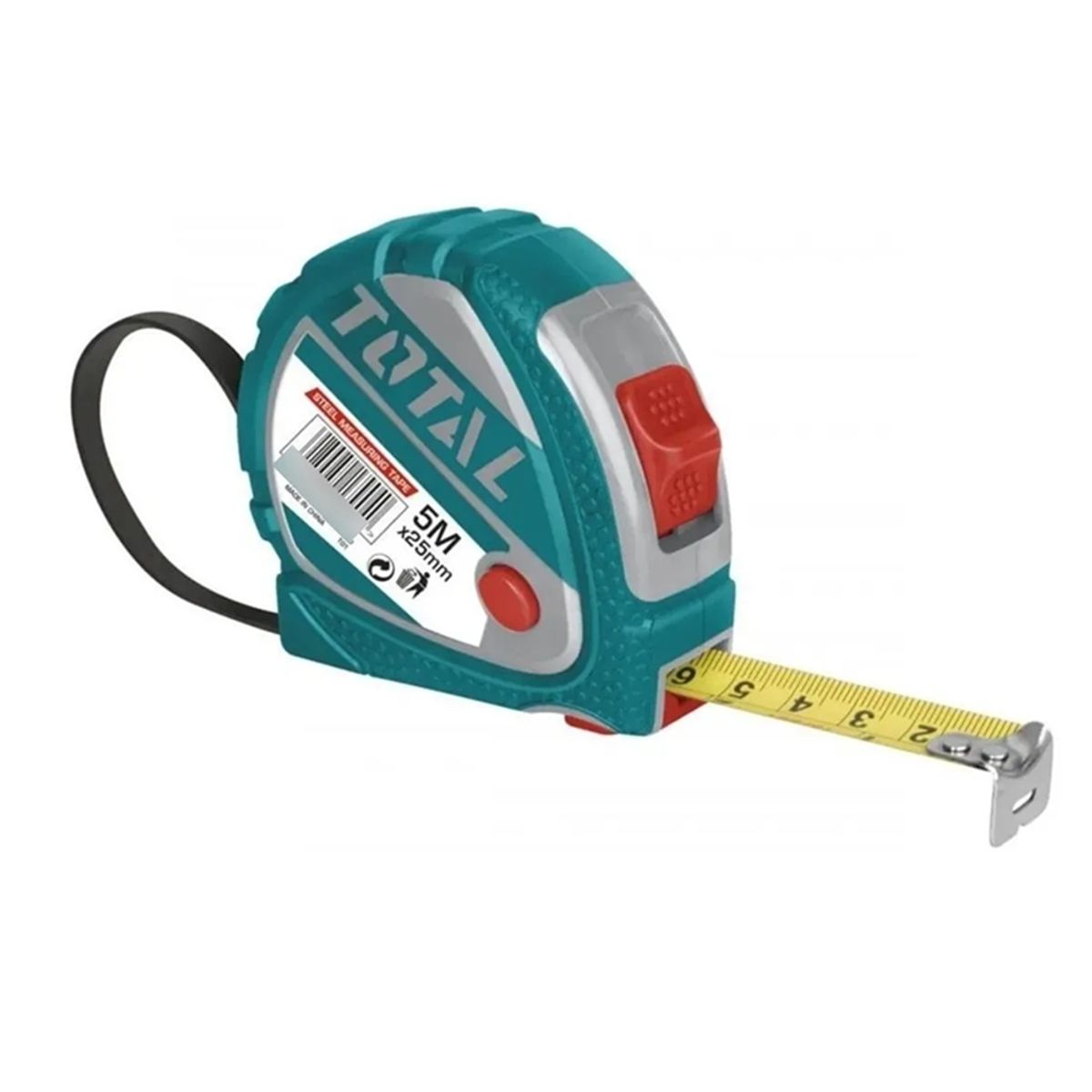 TOTAL TOOLS - Cinta Huincha De Medir Metrica De Acero 5mts