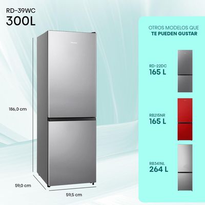 Imagen 2 del producto Refrigerador Bottom Freezer 300 Litros No Frost RD-39WC