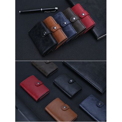 Imagen 2 del producto Billetera Tarjetero Cuero Pu Minimalista Hombre Mujer