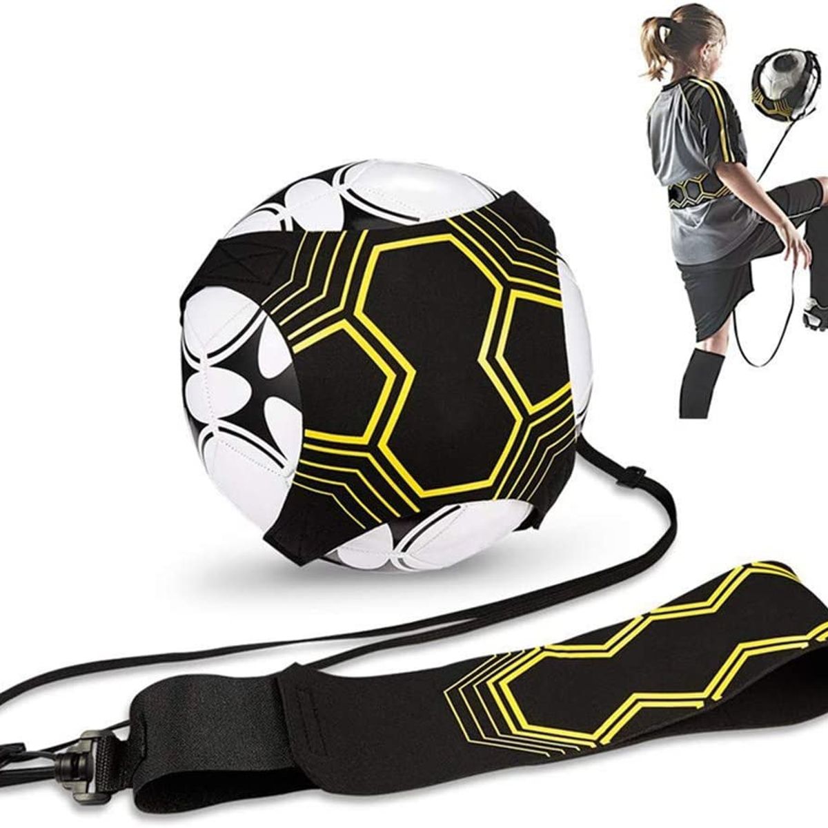 KUANGYE - Cinturón Entrenamiento Fútbol Kick Training Niños Adultos