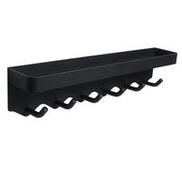 Colgador De Llaves Con Compartimiento - Organizador - Negro