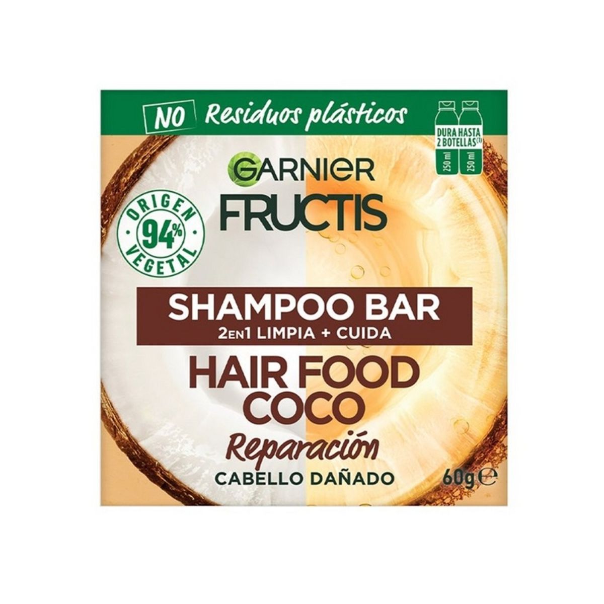 GARNIER - Garnier Fructis Solido Hair Food Shampoo Bar Coco 60g