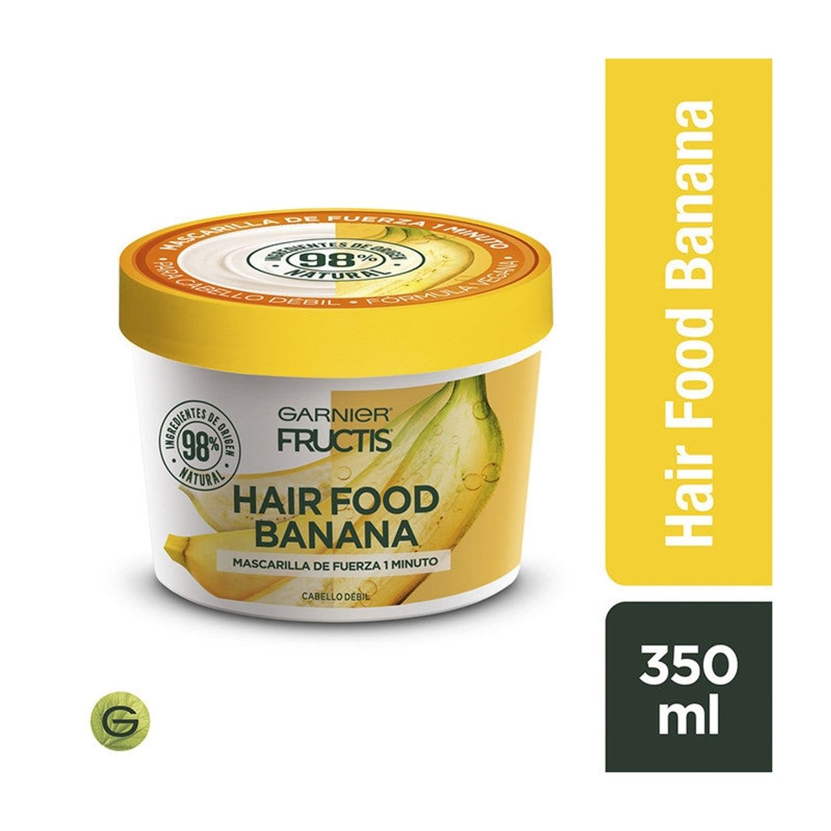 GARNIER - Mascarilla Fructis Hair Food Banana  Cabello Debil 350 Ml