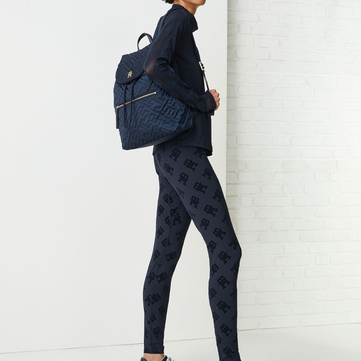 TOMMY HILFIGER - Mochila Idol Monogram Azul Tommy Hilfiger