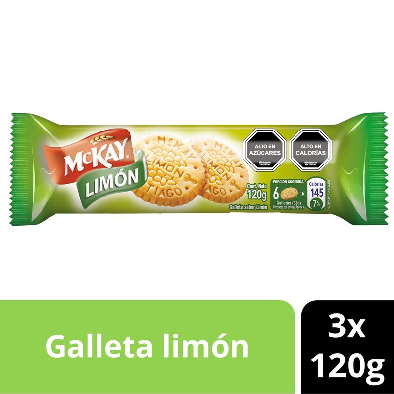 NESTLE - Pack Galletas Mckay® Limón 120g X3