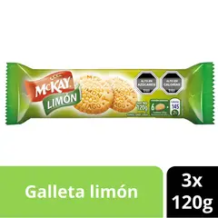 NESTLE - Pack Galletas Mckay® Limón 120g X3