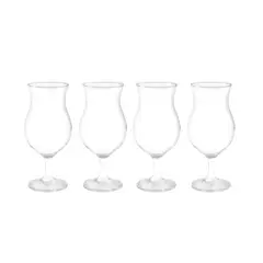 CRISTAR - Set 4 Copas Vidrio Cerveza Praga 442ml Cristal
