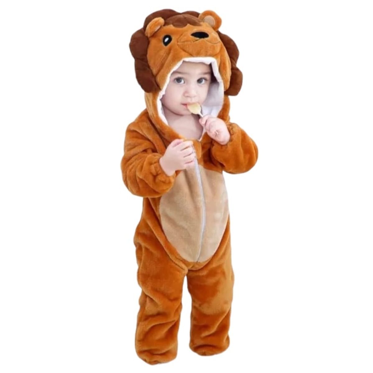 MV MOVAC - Pijama Y Disfraz Enteritos Para Bebe Animales Kigurumi Polar Leon