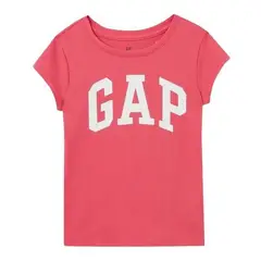 GAP - Polera Manga Corta Logo 1 Algodón Fucsia