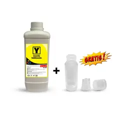MALIK - Tinta Amarillo Sublimacion 1 Litro con Botella T544 para Epson L3150