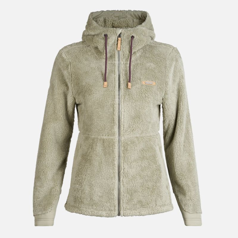 LIPPI - Chaqueta Mujer Bear Shaggy-Pro Hoody Jacket Verde Grisaceo Lippi