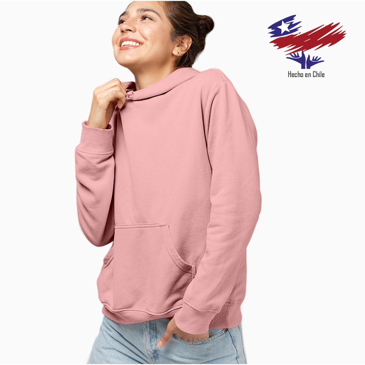 MPS - Poleron Canguro con gorro capucha MUJER