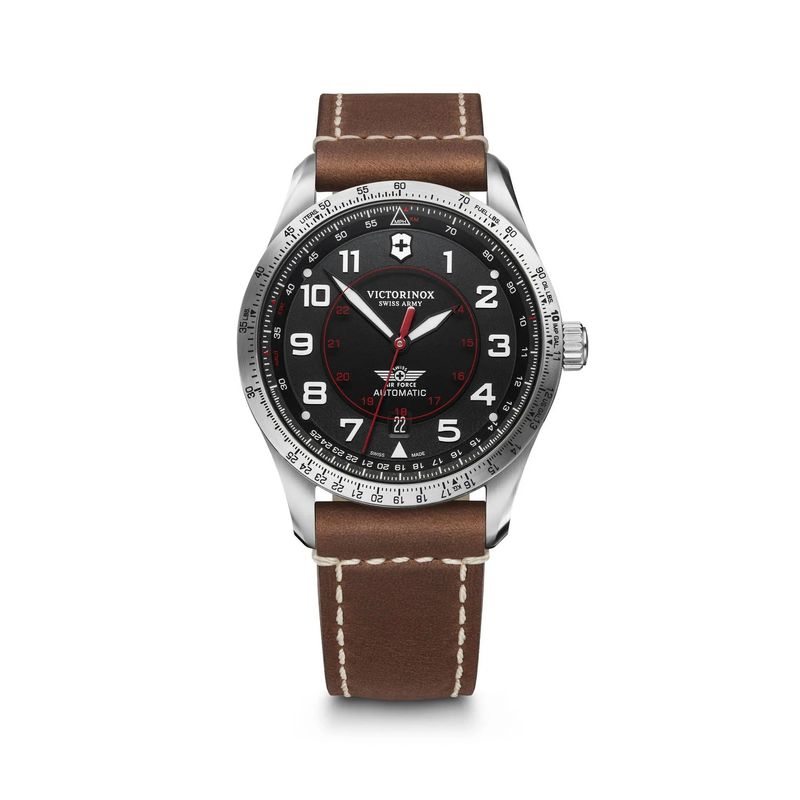 VICTORINOX - Reloj Airboss Mechanical correa de cuero Victorinox