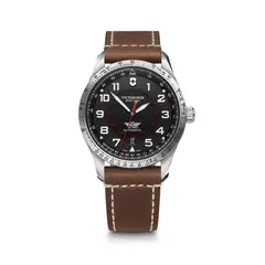 VICTORINOX - Reloj Airboss Mechanical correa de cuero