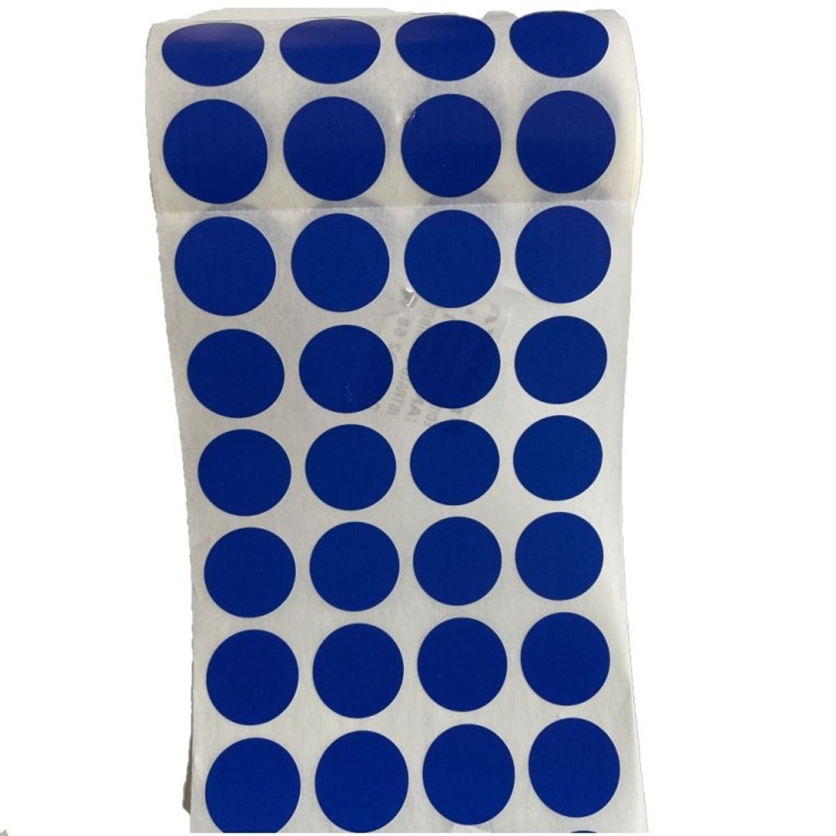 GENERICO - 1000 Etiquetas Adhesivas Redondas Azules 20 mm de Diametro