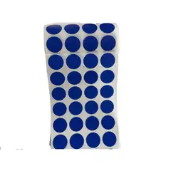 GENERICO - 1000 Etiquetas Adhesivas Redondas Azules 20 mm de Diametro