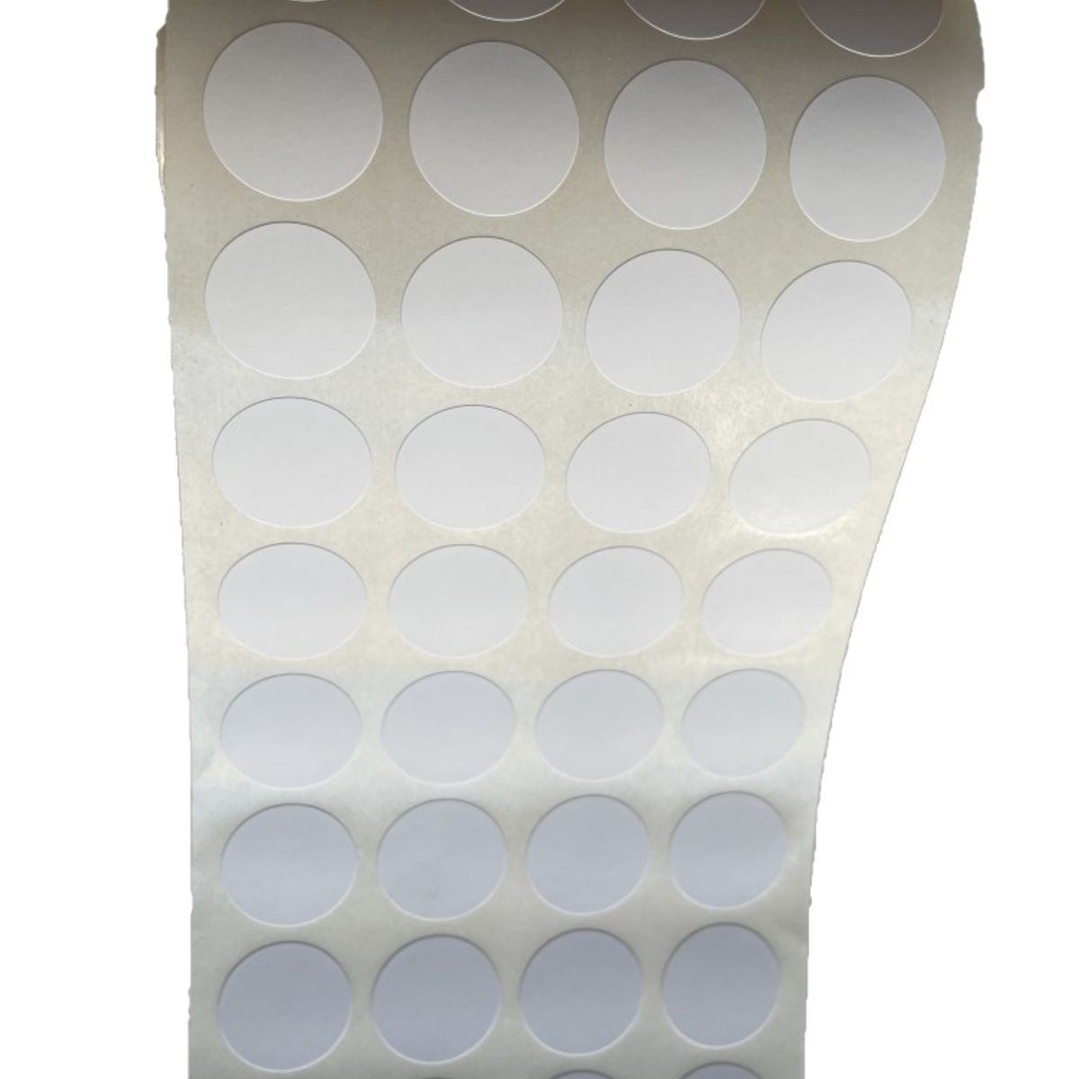 GENERICO - 1000 Etiquetas Adhesivas Redondas Blancas 20 mm de Diametro