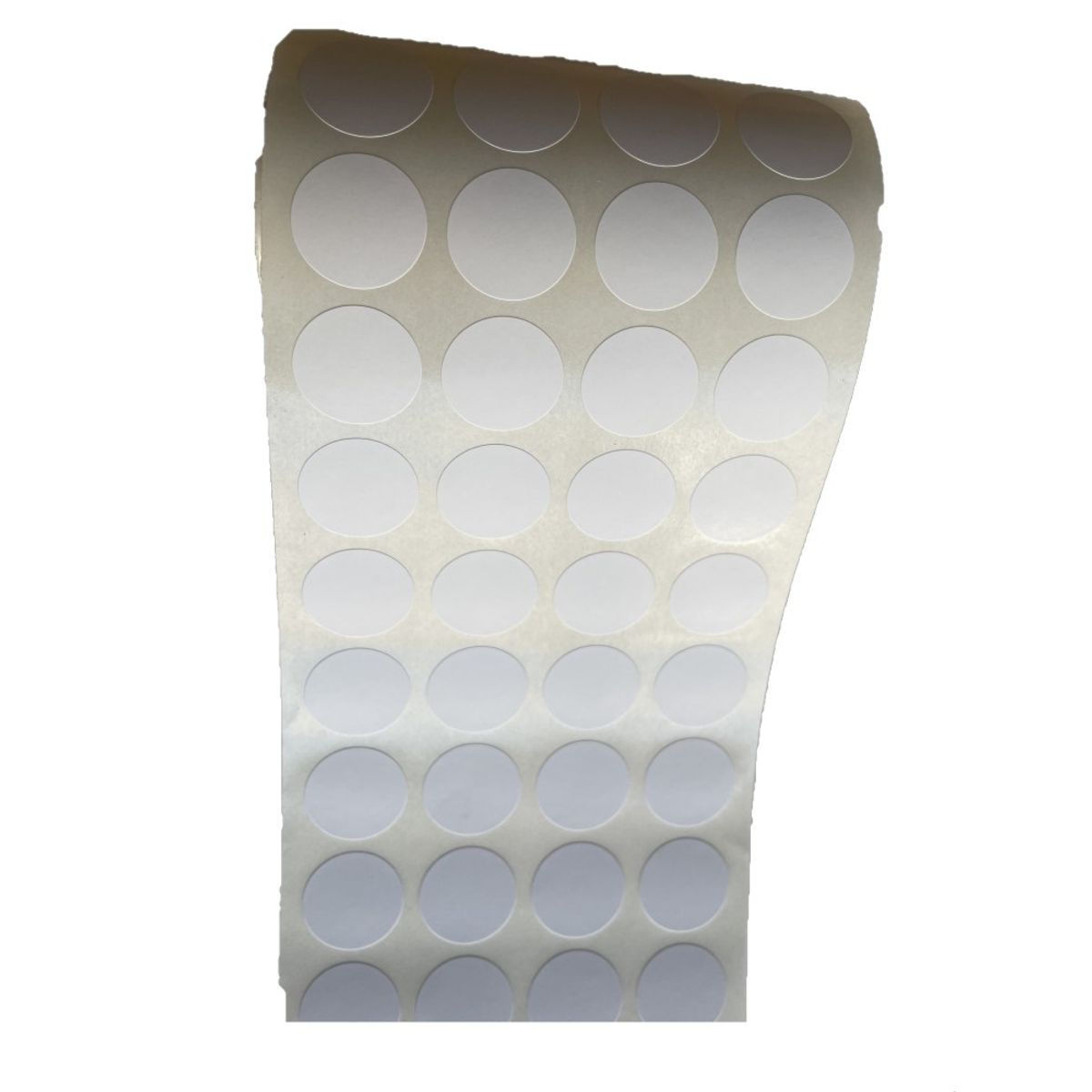 GENERICO - 1000 Etiquetas Adhesivas Redondas Blancas 20 mm de Diametro