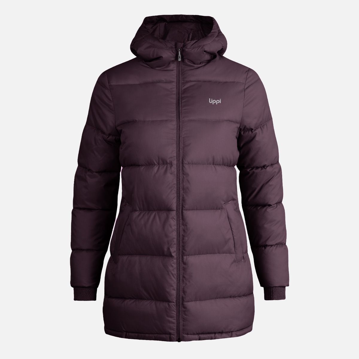 LIPPI - Chaqueta Mujer Long Line Steam Pro Hoody Jacket Burdeo Lippi
