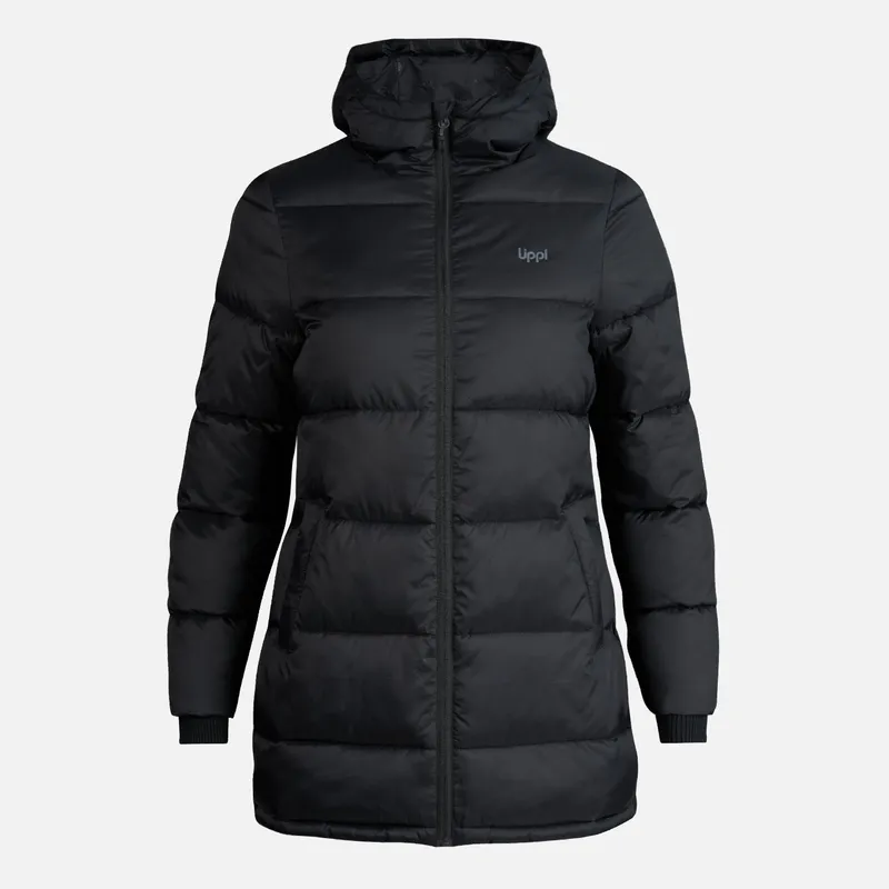 LIPPI - Chaqueta Mujer Long Line Steam Pro Hoody Jacket Negro Lippi