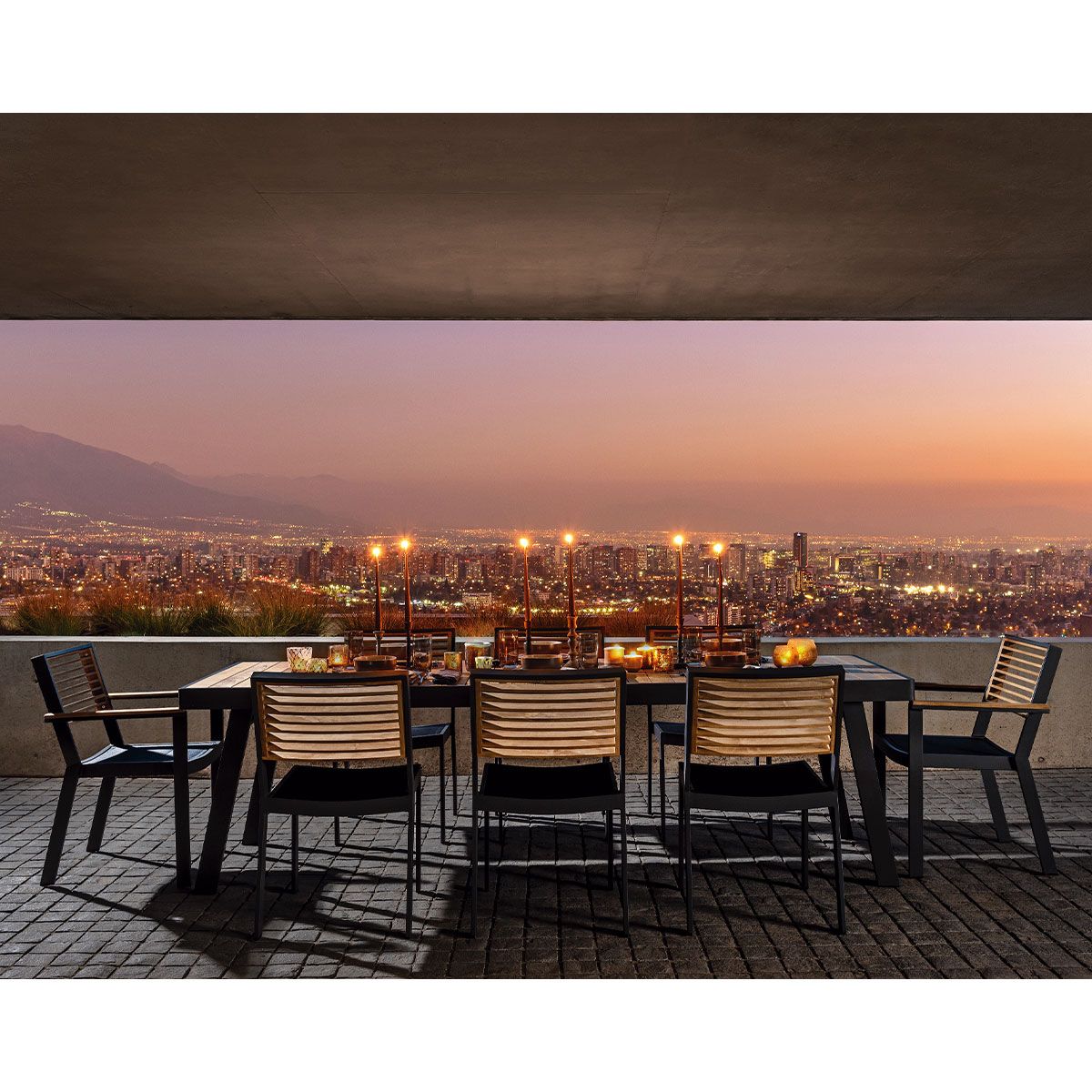 ROSEN - Juego Comedor de Terraza Rosen Marasusa 10 Personas