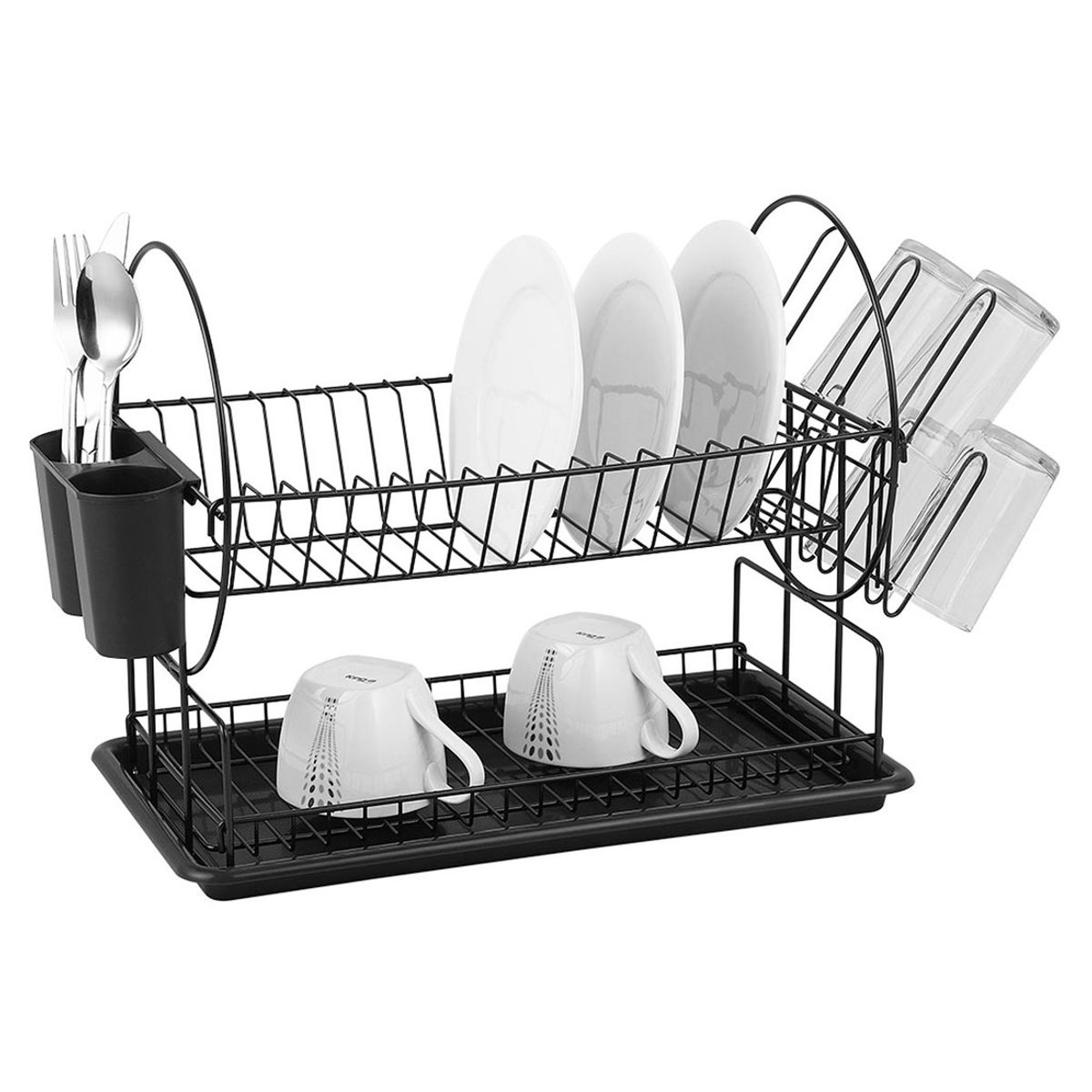 DECOTEAM - Secador Escurridor de Loza Platos Decoteam 2 Niveles DECOTEAM