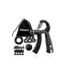 GENERICO - Set Hand Grip Ejercitador Manos Y Antebrazo Fitnics 10-60 Kg