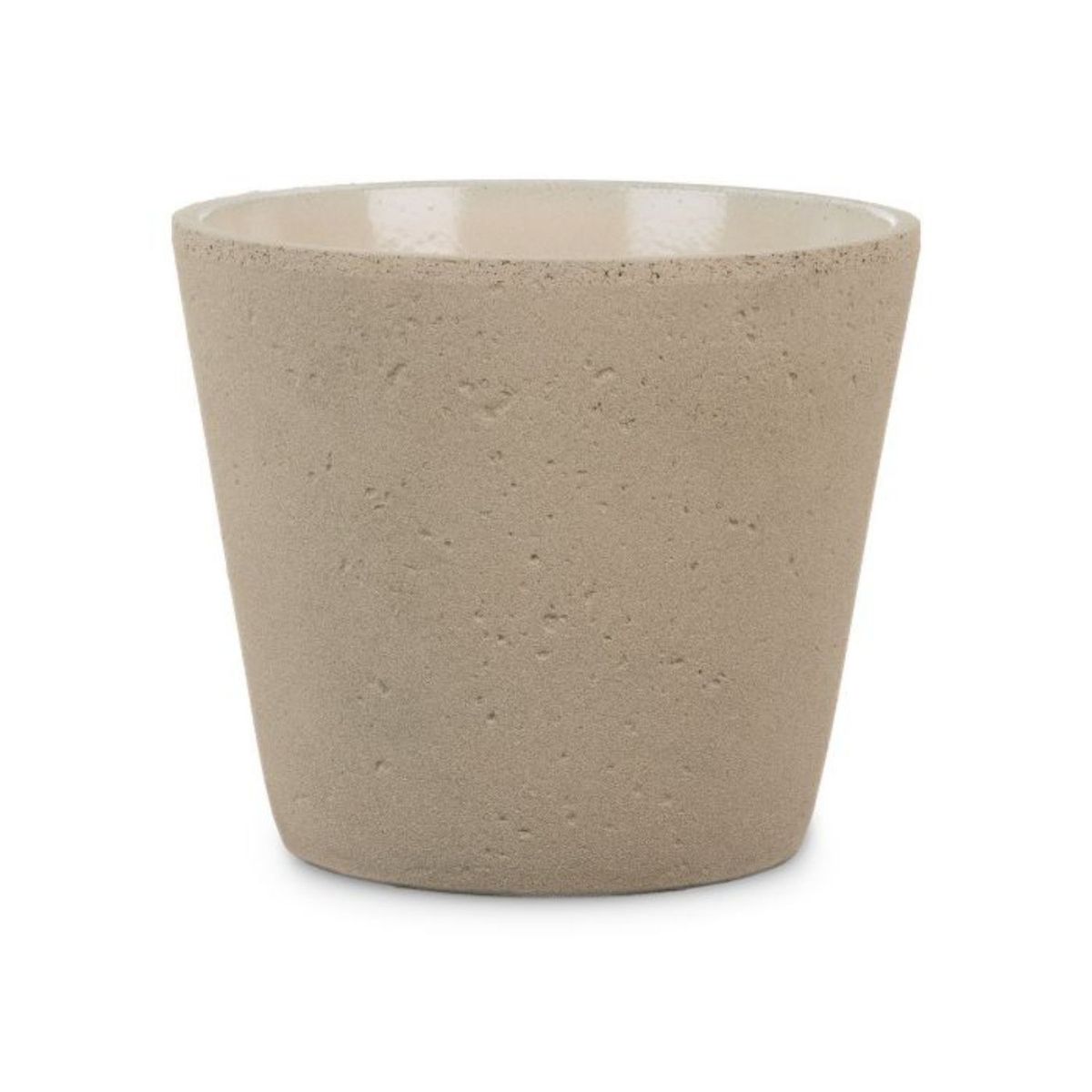 SCHEURICH - Macetero Cerámica  15 cm Café Claro