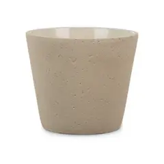 SCHEURICH - Macetero Cerámica 15 cm Café Claro