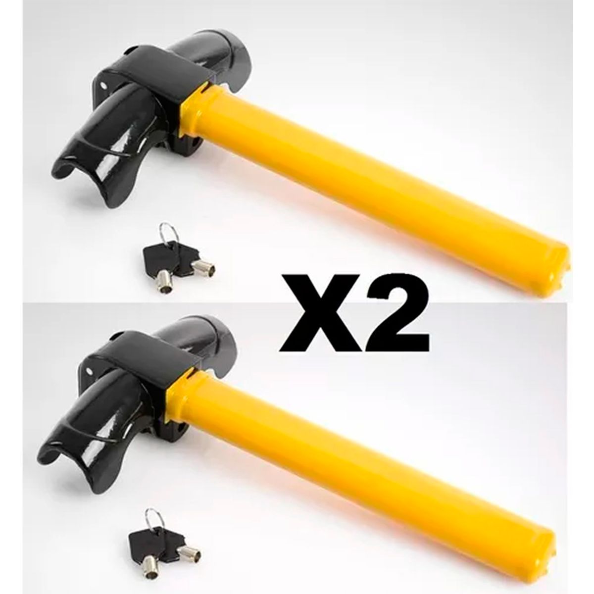ESHOPANGIE - X2 Traba Volante Candado Antirrobo Acero  Llave Seguridad
