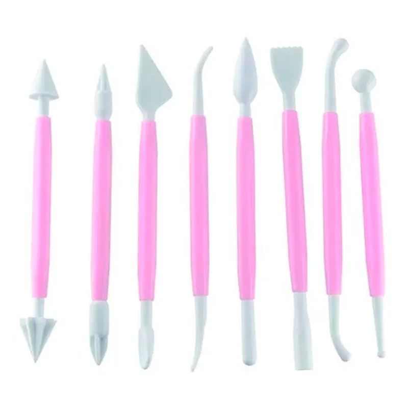 ESHOPANGIE - Set 8 Pcs De Estecas Para Moldear Fondant Repostería