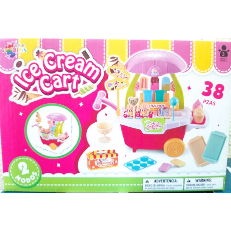 GENERICO - Caja carrito helado 38 piezas 34*30.5*17.5 cm.