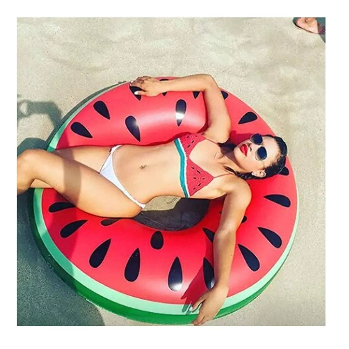 GENERICO - Flotador De Sandia Inflable Piscina Playa y Ríos 100cm