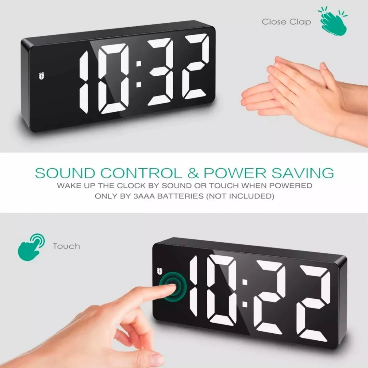 GENERICO - Reloj Despertador Digital Led De Escritorio Despertador…