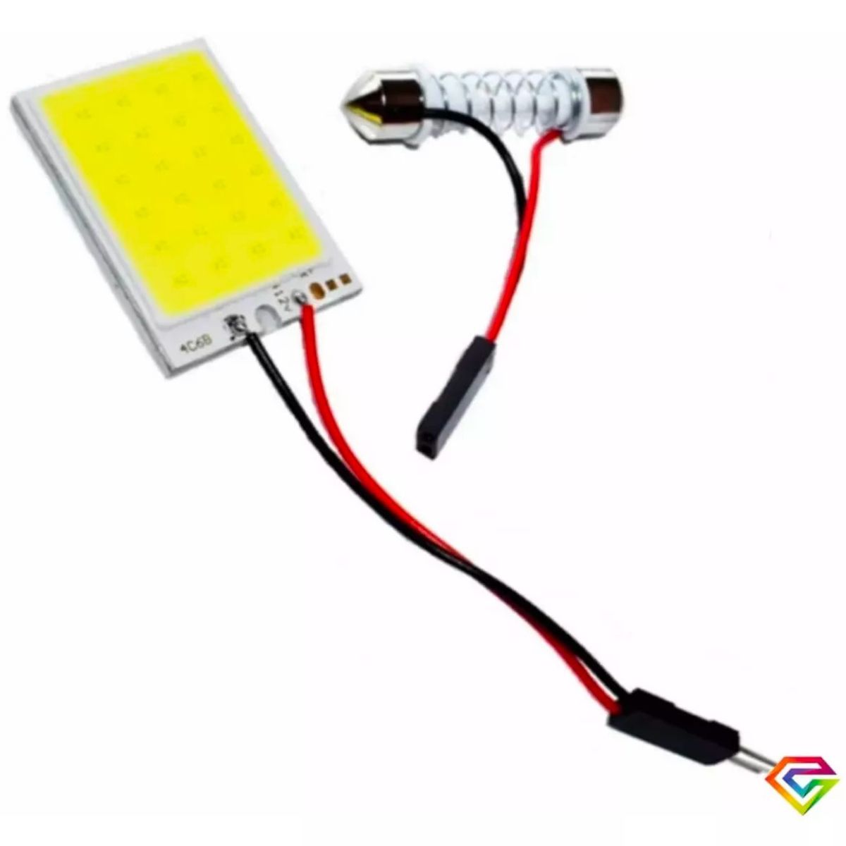 GENERICO - Panel Luz Led Adaptable Auto Cola De Pez Luz Interior…