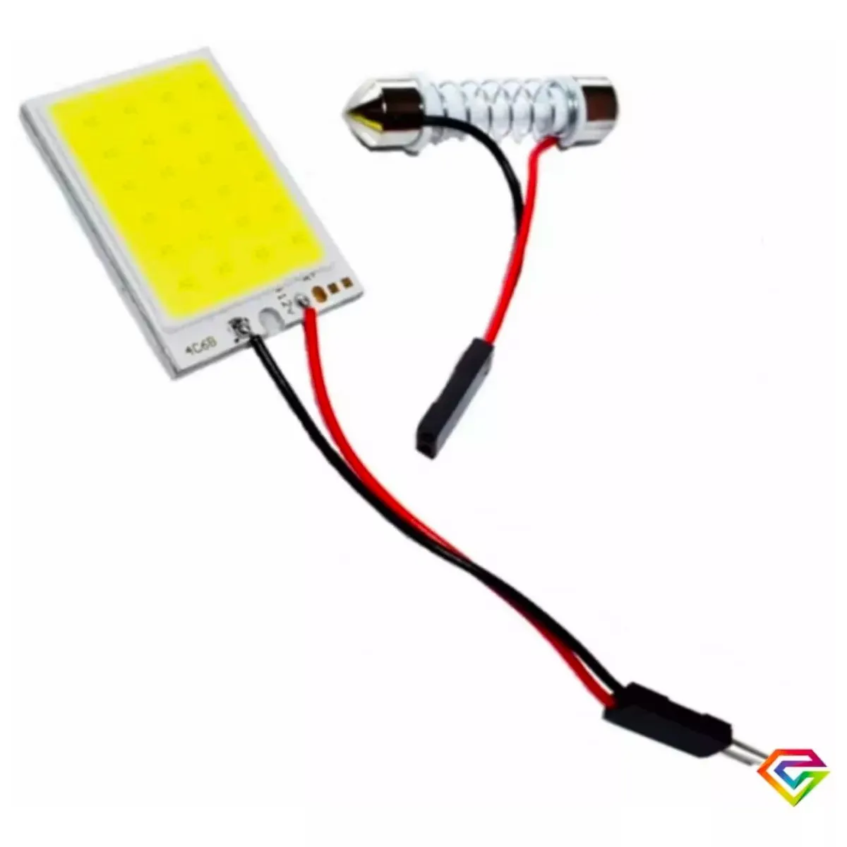 GENERICO - Panel Luz Led Adaptable Auto Cola De Pez Luz Interior…