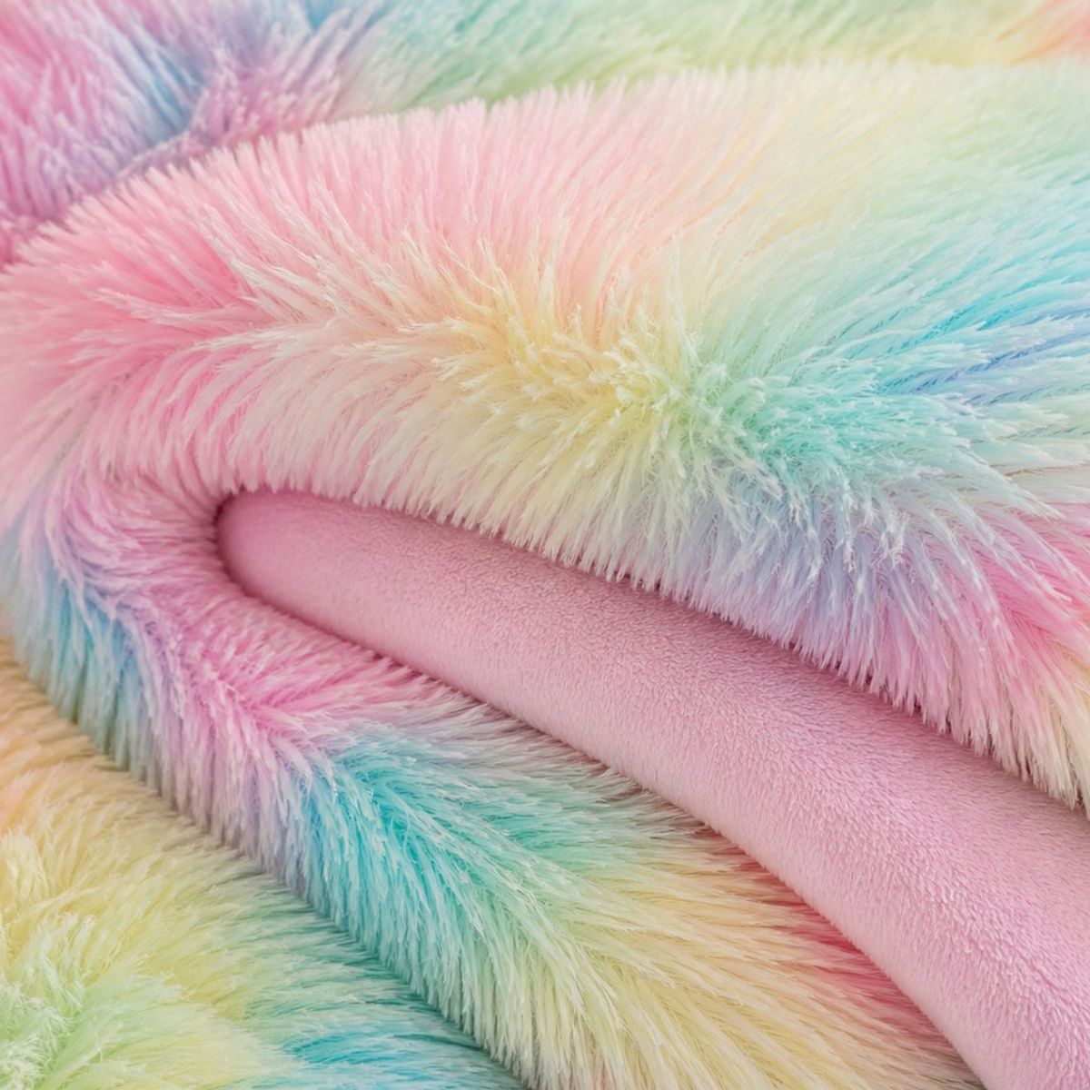 GENERICO - Cubrecama de Invierno Peludo con Chiporro 1.5 P Multicolor