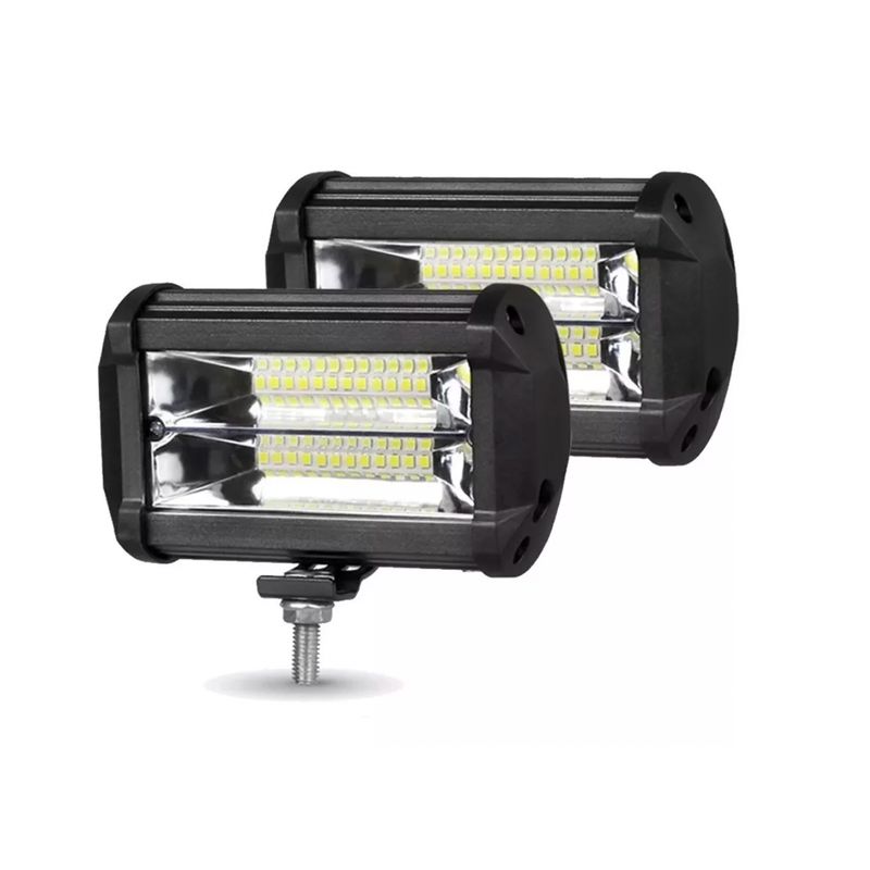 GENERICO - Pack 2 Focos Neblineros Led 72w Blanco Expansion Auto Moto