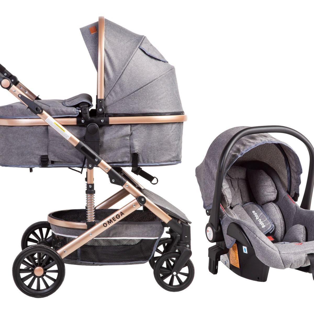 VOYAGE - Coche Travel System Omega Grey